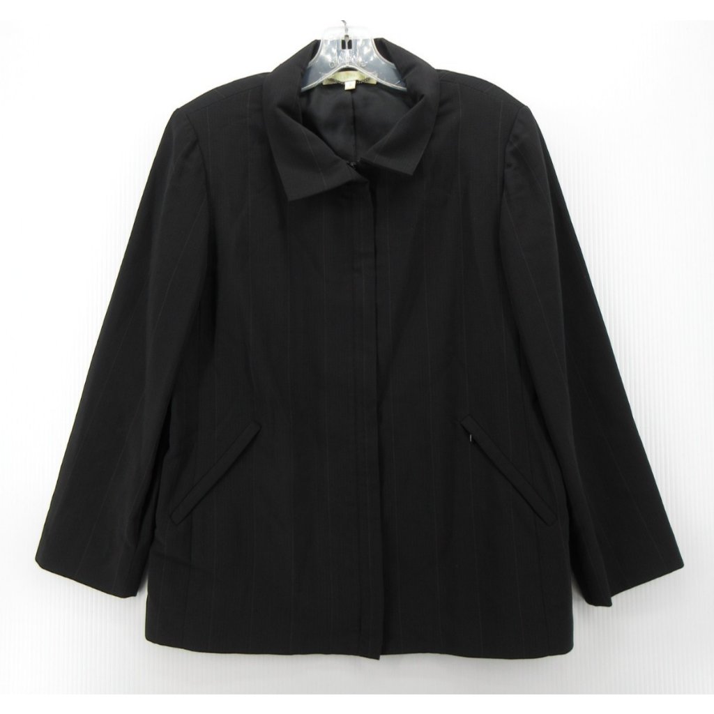Charles Chang Lima Jacket 8 Wool Blend Blazer Striped Minimalist Usa